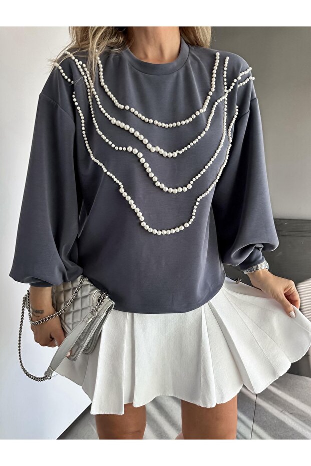 İncili model bluz - 3