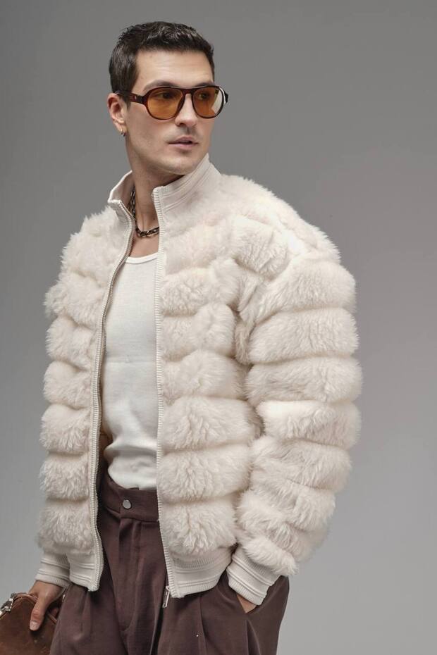 Oversize peluş mont - 3