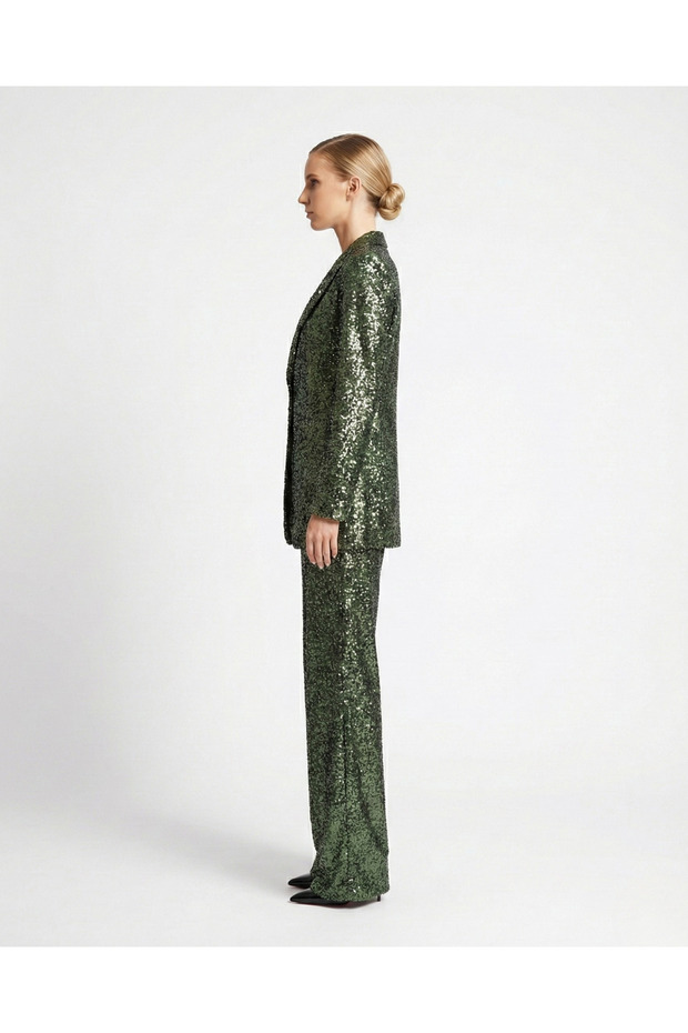 Yeşil Payet Ceket - 3