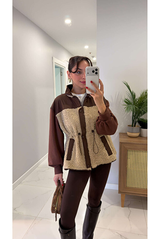 Kosiwa Brown Mink Plush Coat