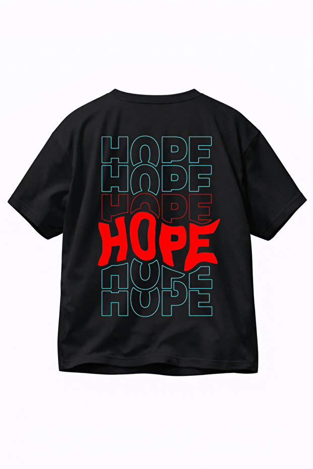 Oversized T-Shirt 100% Cotton Comfortable Fit Red Hope Printed Premium