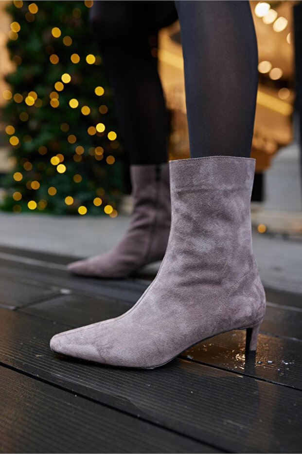 SÜET HAKİKİ DERİ TOPUKLU BOT - 2