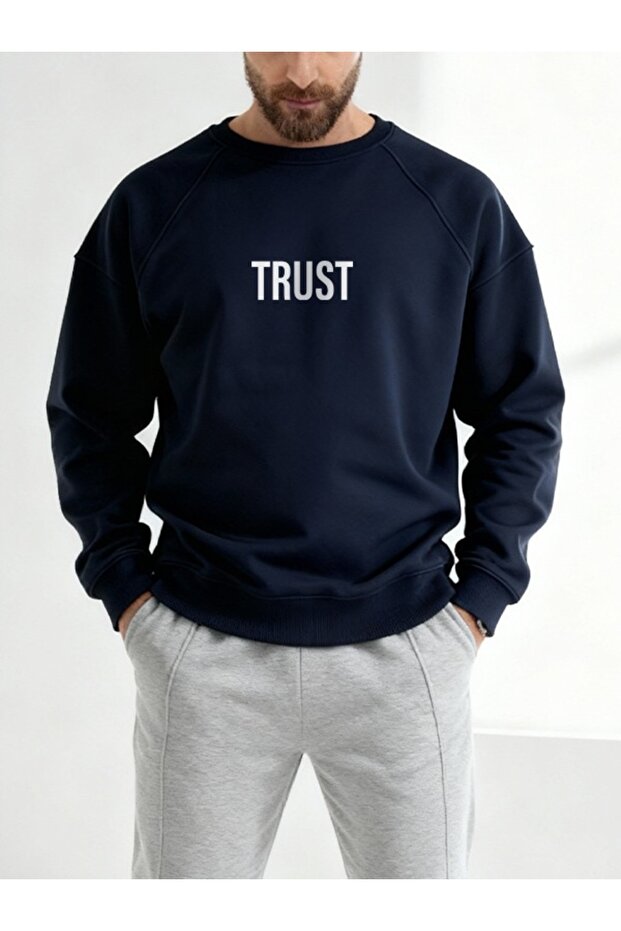 Livo Oversiz Special Design Tracksuit Set 2 Yarn Fleece-Lined