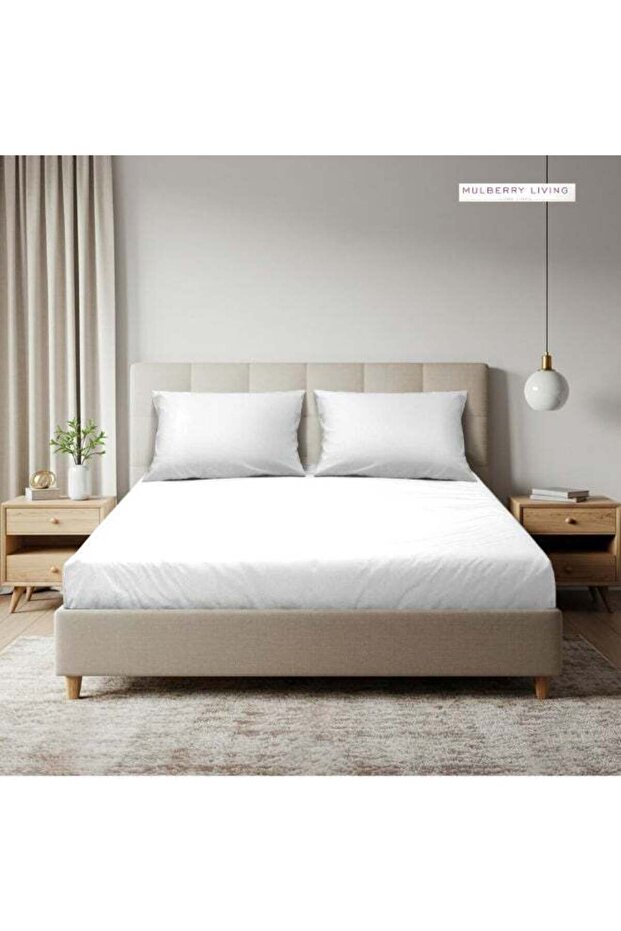 100% Cotton -1000 TC Pure Essence King Size Fitted Bedsheet