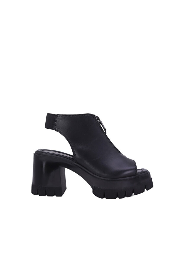2610911 Genuine Leather Women's Heeled Sandals