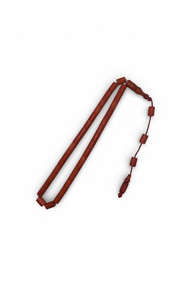 Masterfully Crafted Natural Boxwood Prayer Beads Orange