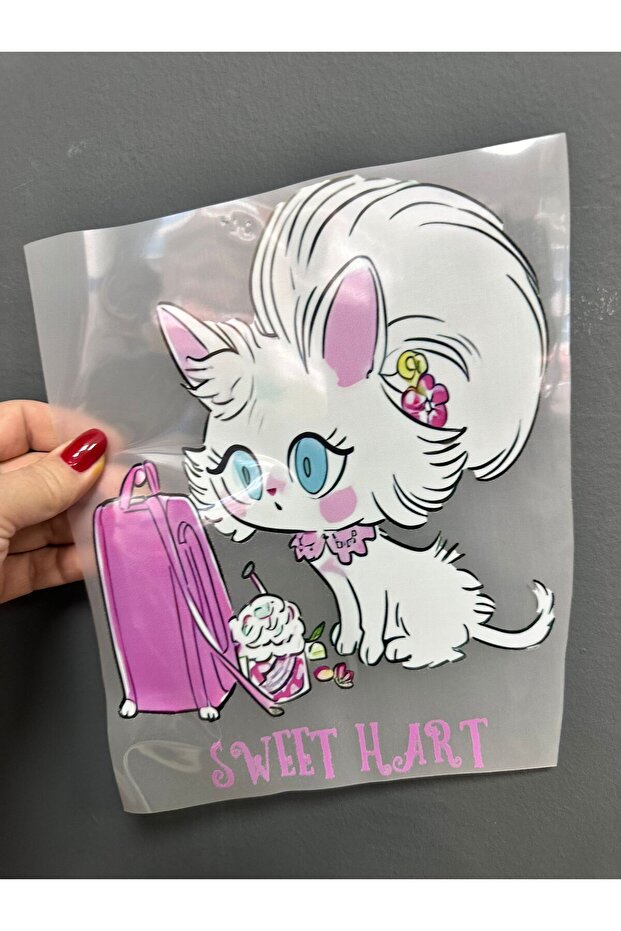 Iron-On Cat Transfer Print Arma 24X19 cm