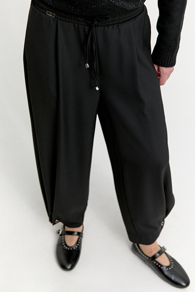 Krep Şalvar Pantolon - 3