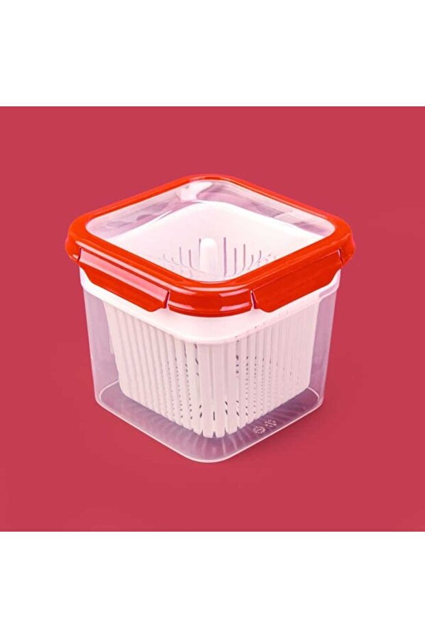 Storage Container with Strainer - Tile - 1.5 Lt
