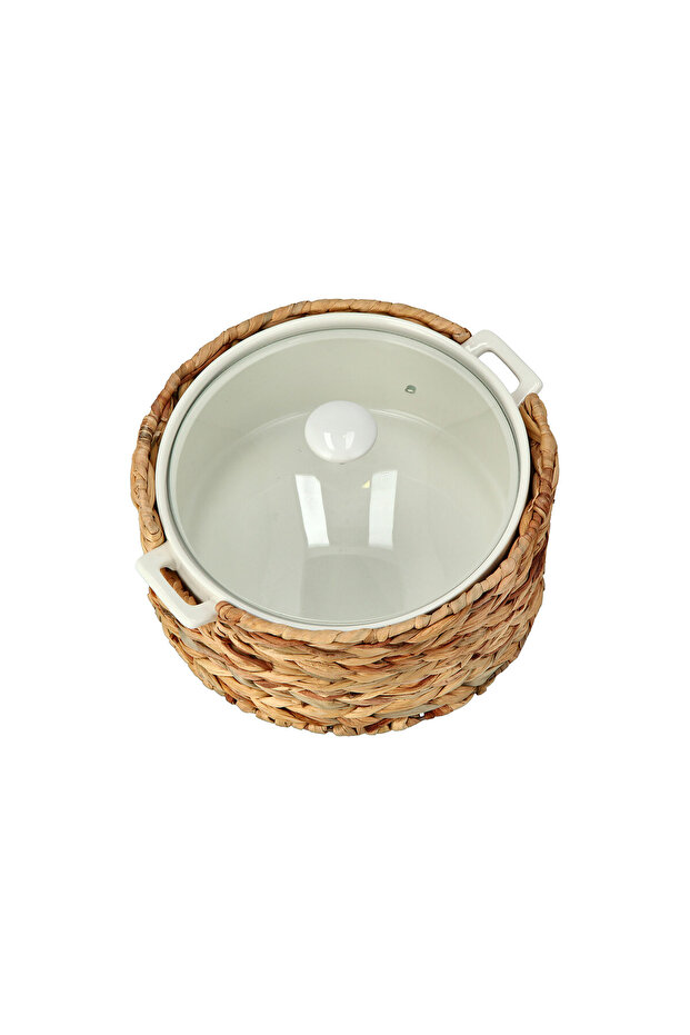 Round Serving Pot with Lid - 3
