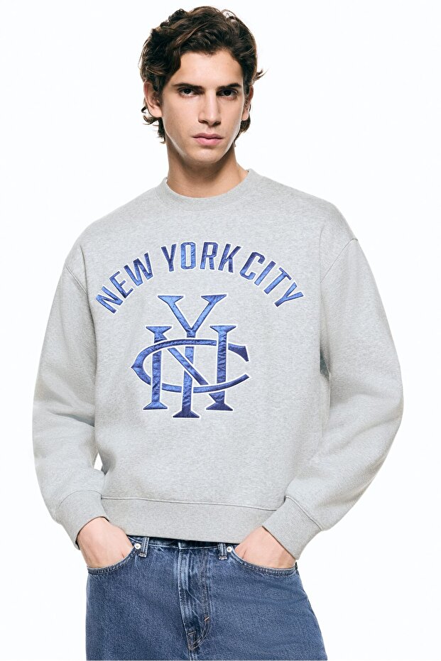 Baskılı Sweatshirt Loose Fit