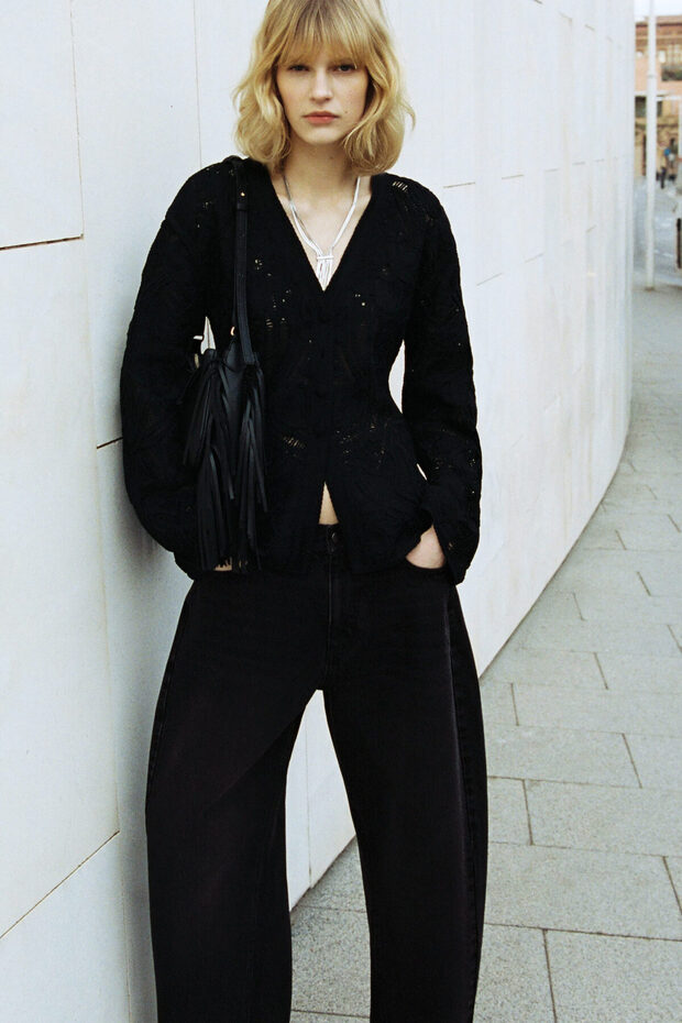 Barrel Leg Jeans - 1