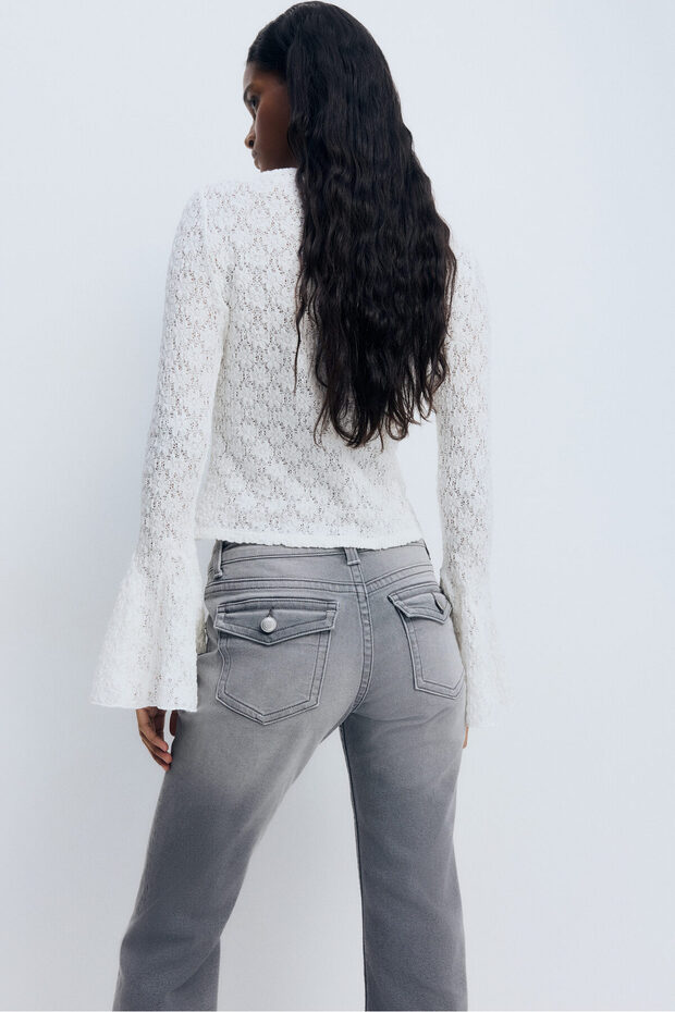 Flared Low Jeans - 4