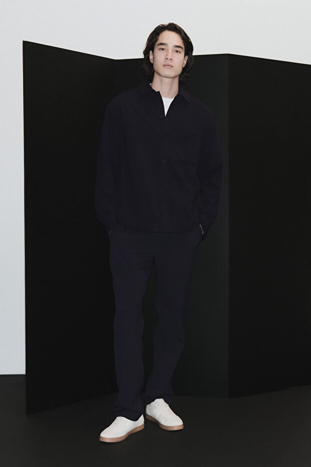 Four-way Stretch Overshirt Gömlek - 3