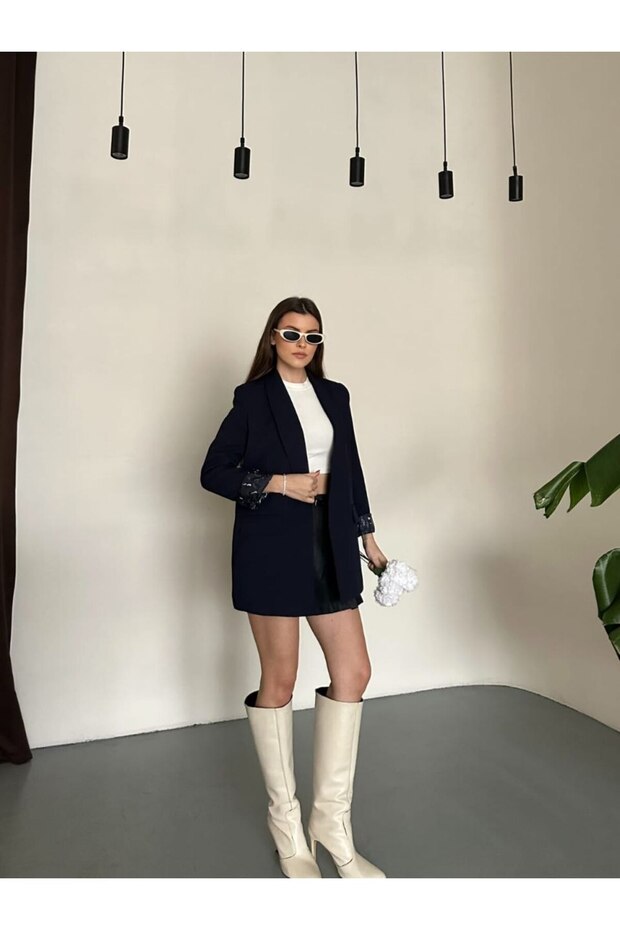 سترة بليزر كبيرة الحجم بنمط الفهد - 2