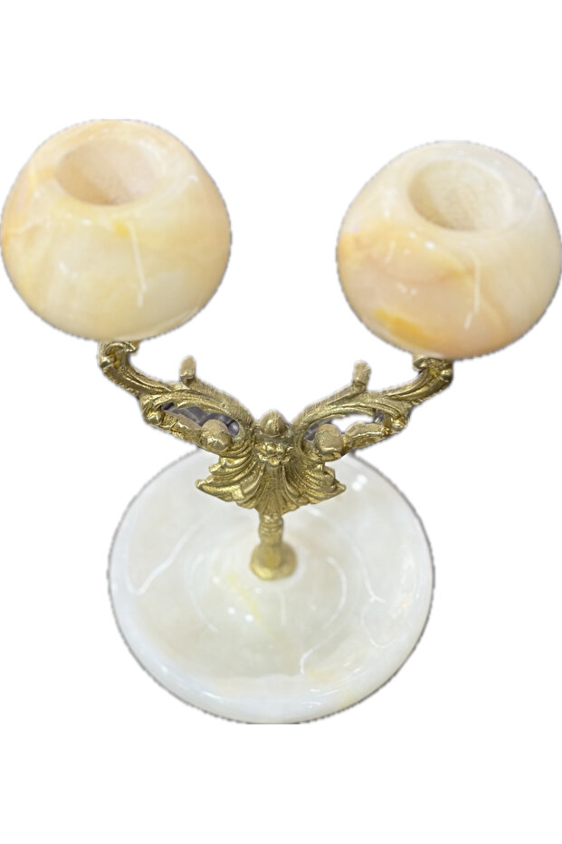 ikili oniks şamdan - 2