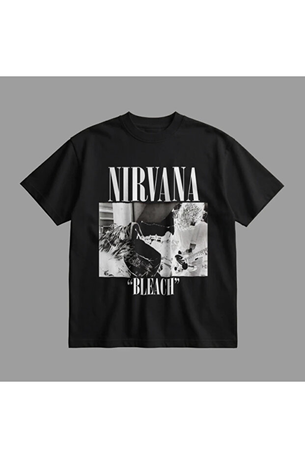 Nirvana Bleach Oversize Tişört - 4