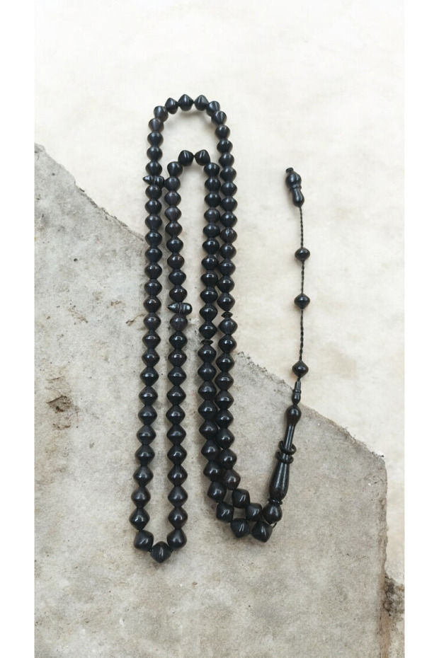 Ebony Wood Istanbul Cut 99-Piece Prayer Beads