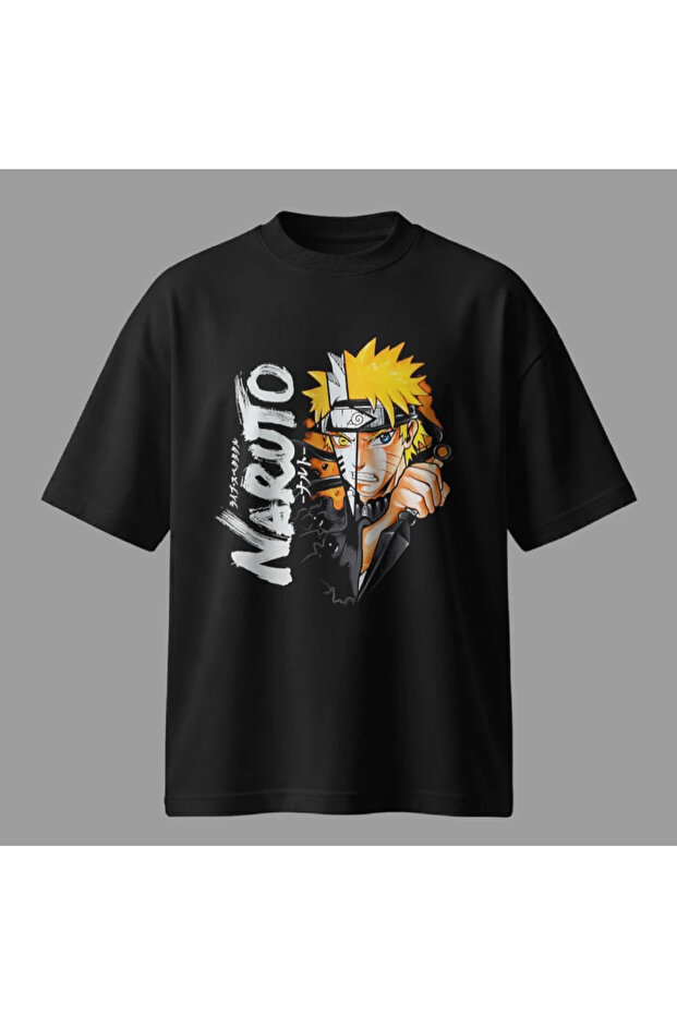 Μπλουζάκι Naruto Split Face oversized - 2