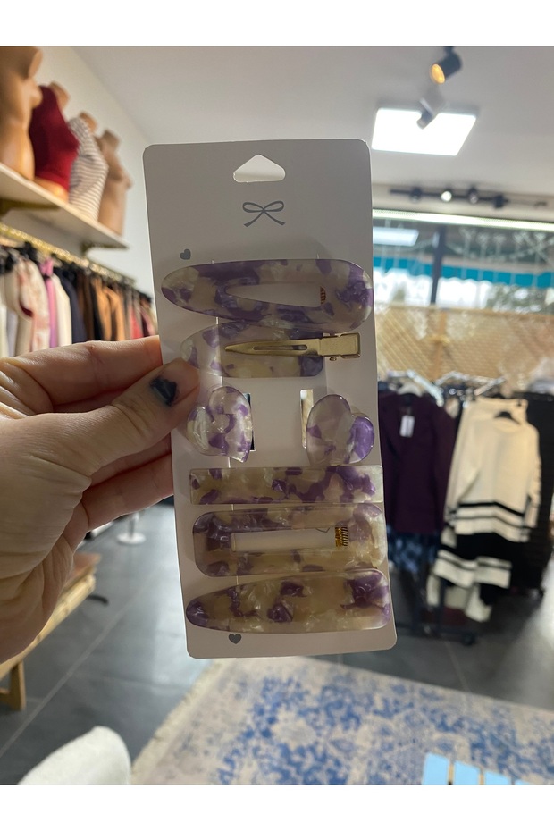 Purple Pearlescent Latch Pin Buckle Set