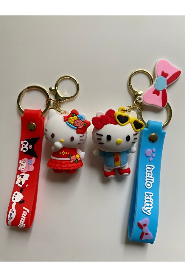 Figured Large Size 2-Piece Keychain