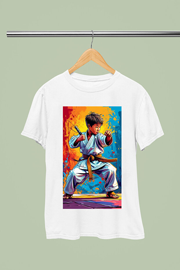 Judo Printed Cotton Short Sleeve Youth and Children's Tshirt