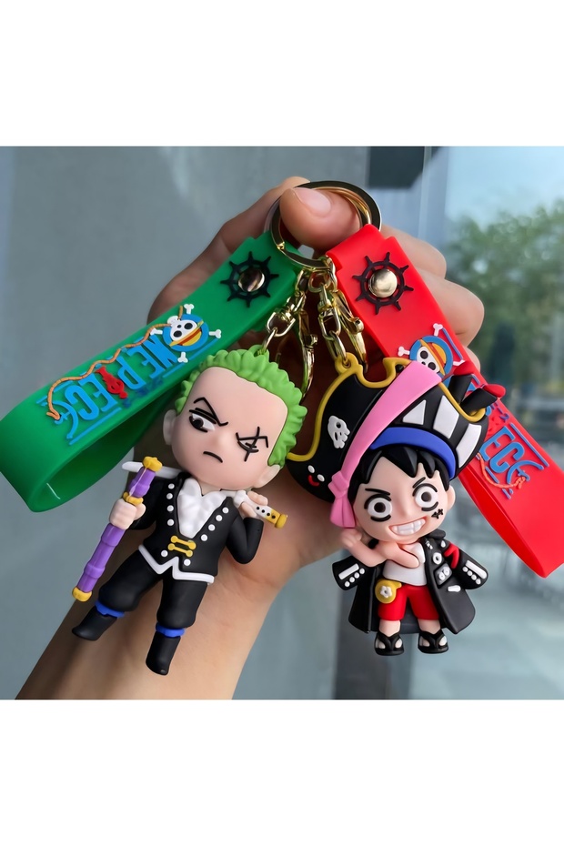 Figured Large Size 2-Piece Keychain