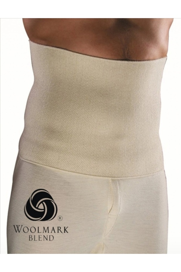 Men'S, Cream, Thick Waist Corset (with Thermal Socks Gift)