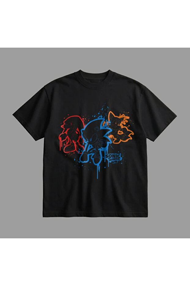 Μπλουζάκι Sonic Stencil oversized - 4