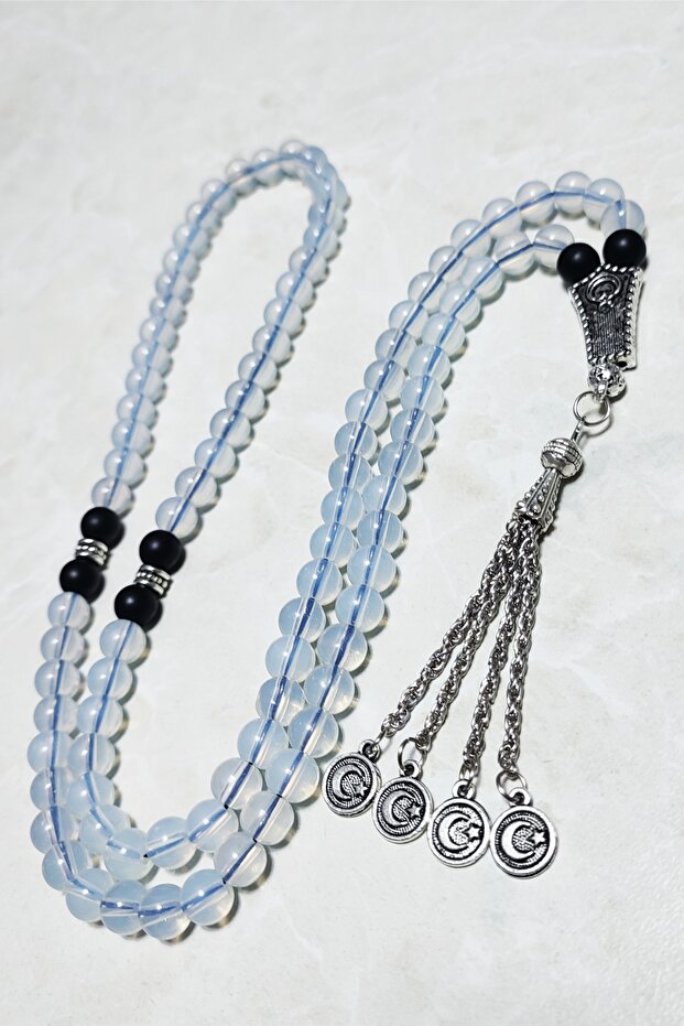 Moonstone Natural Stone 99-Bead Prayer Rosary