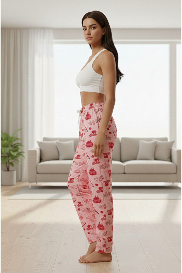 ملابس نوم باربي منقوشة - 1