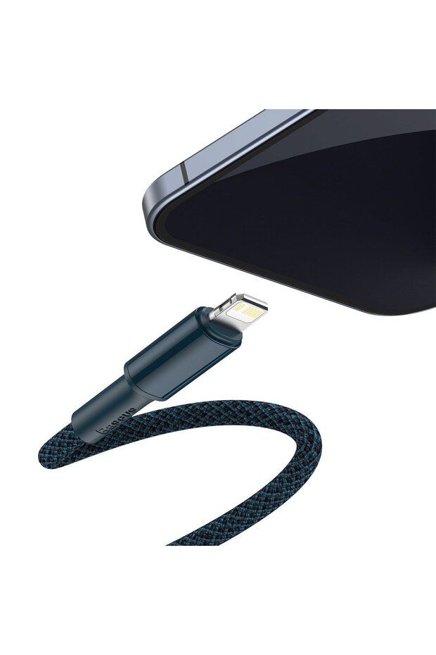 High Density USB-C/Lightning Cable, 1m, PD 20W, Blue - 7