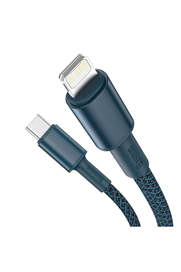High Density USB-C/Lightning Cable, 1m, PD 20W, Blue - 4