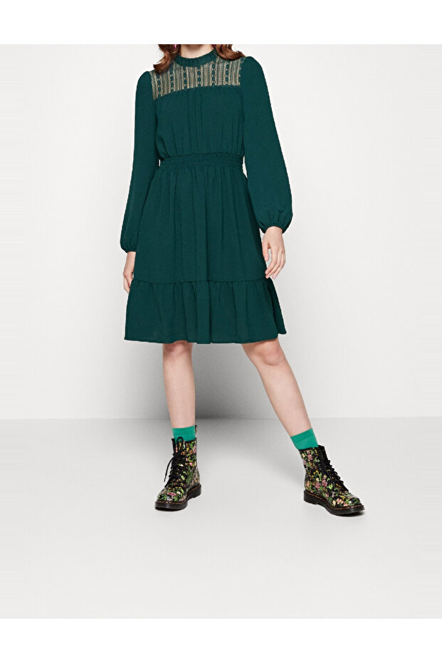 Rochie medie, Verde - 1