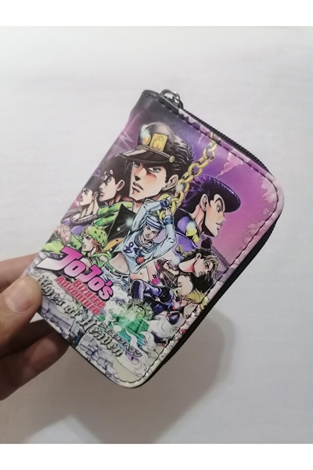 Owl Bag Jojo Bizarre Adventure Patterned Design Faux Leather Wallet