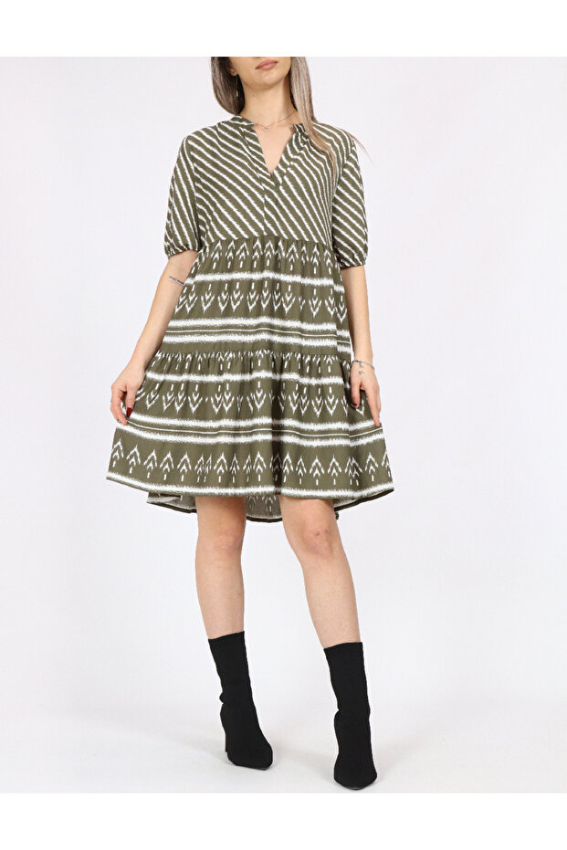 Rochie scurta, Verde - 1