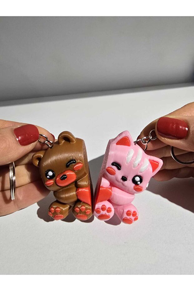 Magnetic Couple Keychain Set for Lovers, the Most Beautiful Gift, 2-Piece Keychain