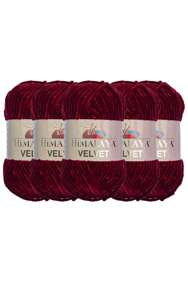 Velvet Velvet Knitting Yarn, 90022, 5X100 Grams, 5 Skeins
