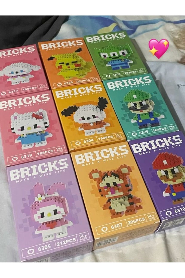 10 Adet Bricks Figür Yapım Seti - 3