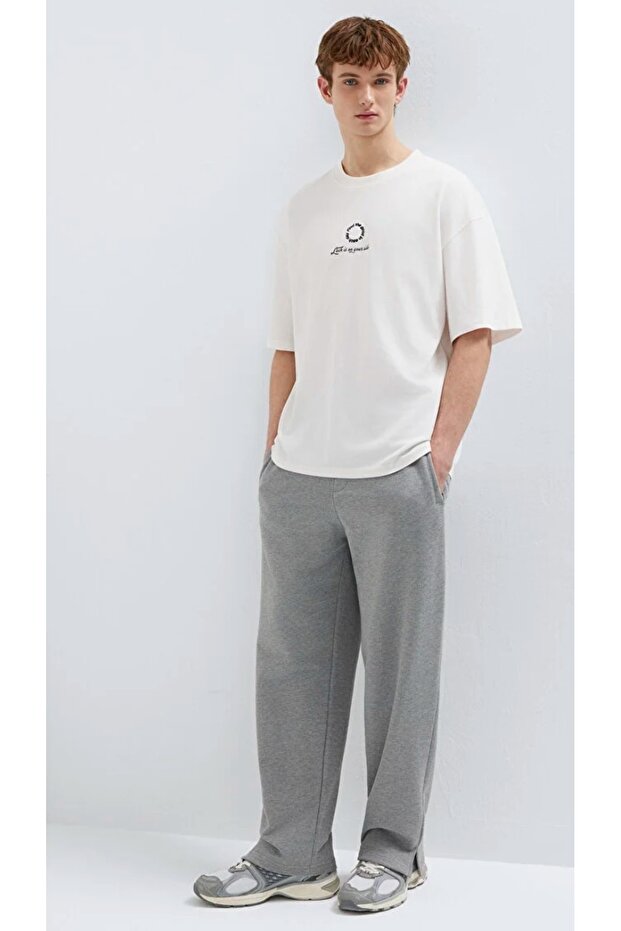 M0010462 Basic Erkek Eşofman Altı GRİ - 2