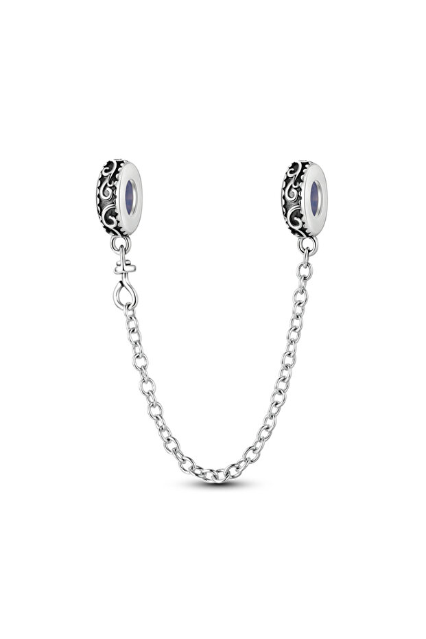 KJC643 925 Sterling Silver Safety Chain Aircraft Earth Camera Daisy Silicone Charms Beads Fit Origin