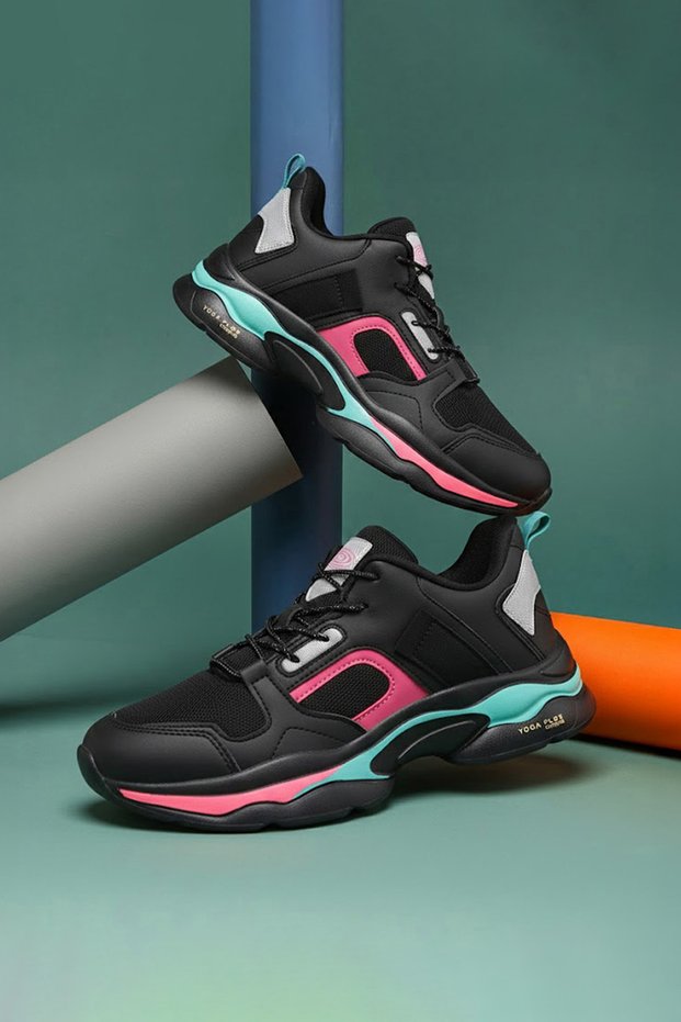 Women’s Fashion Low Top Sneakers – Eye-Catching Contrast Detailing with Modern Minimalist Appeal