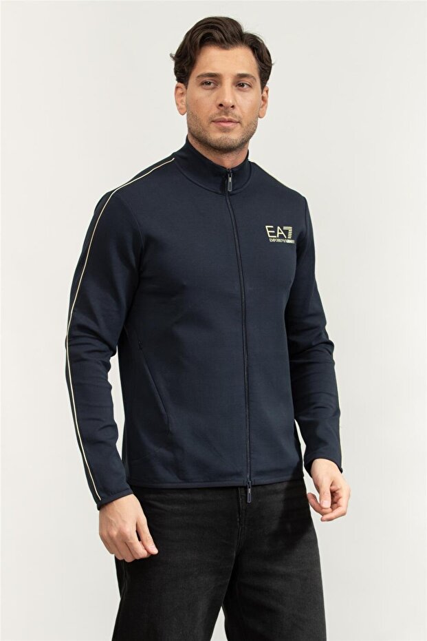 Erkek Fermuarlı Sweatshirt - 2