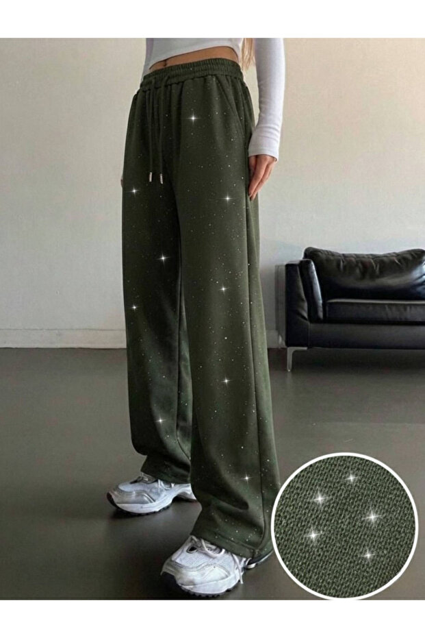 Galaxy Effect Glitter Oversized Baggy Sweatpants