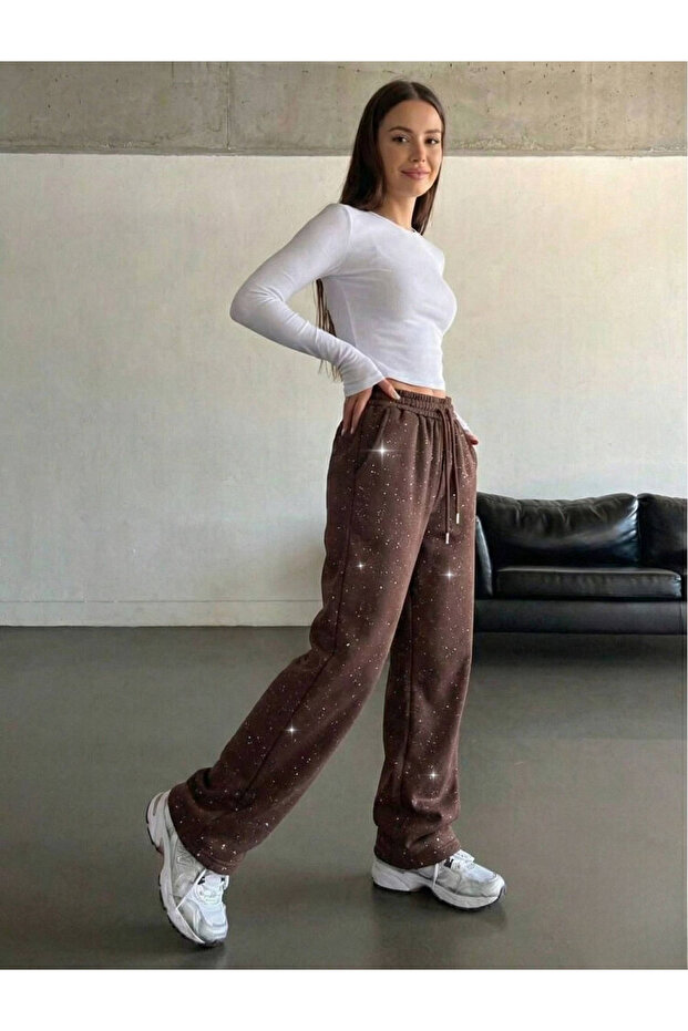 Glow Silvery Baggy Unisex Sweatpants