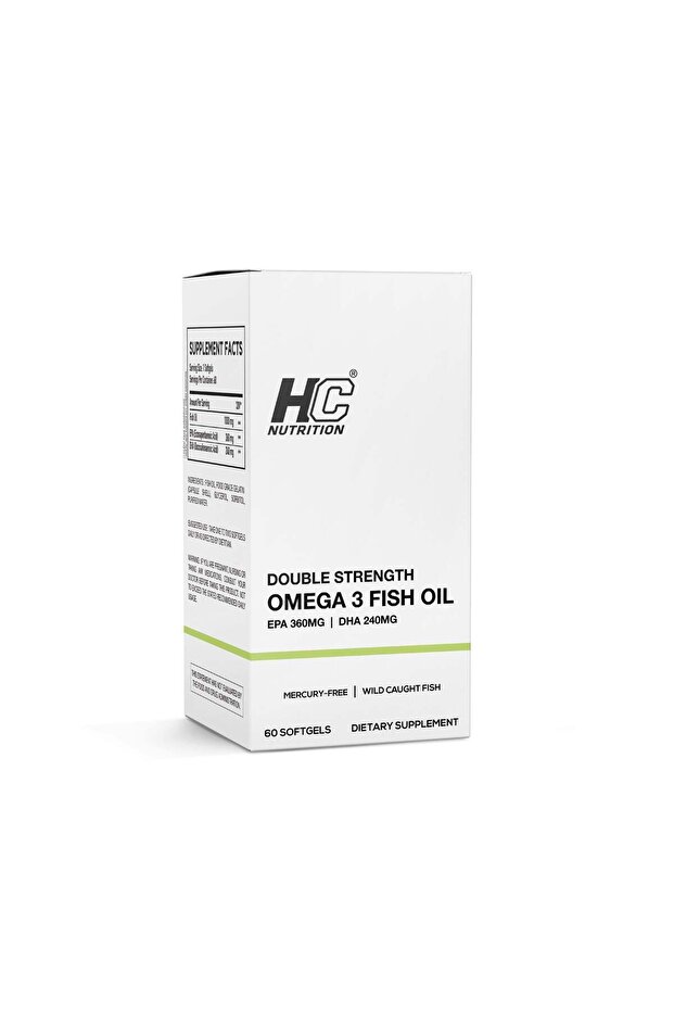 Double Strength Omega 3 Fish Oil 60 softgel