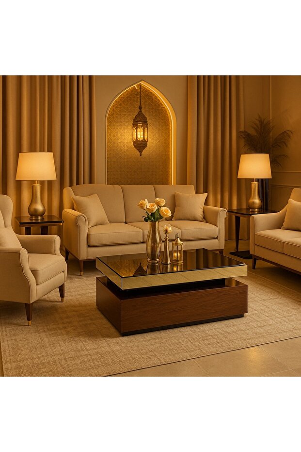 Modern brown coffee table