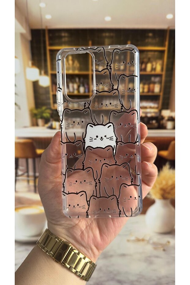 جراب شفاف ممتص للصدمات وواقي للكاميرا بنمط Manycat متوافق مع هاتف Redmi Note 10 Pro - 2