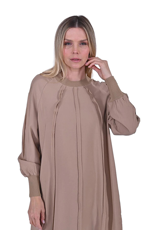 Bebe Biyeli Elbise CAMEL 6936 - 3