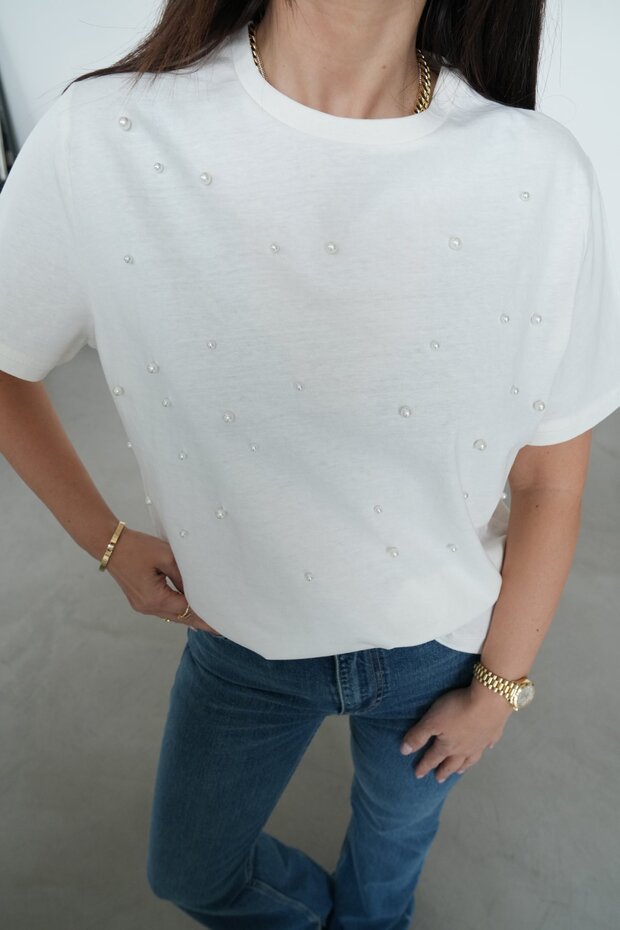 Ön Kısmı İncili Basic Tişört - 2